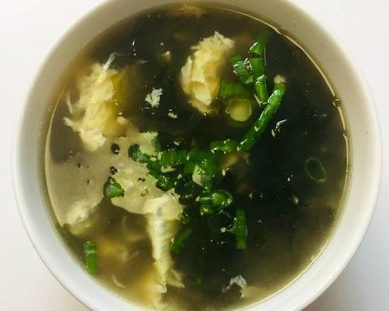 A13. Eggdrop Soup with Seaweed and Dried Baby Shrimp 紫菜虾皮蛋花汤